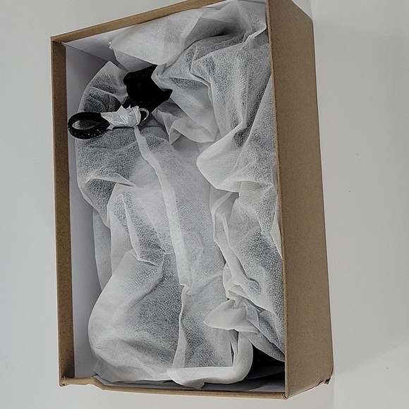 Black Glitter Block Heel Sandals NEW - Picture 10 of 16